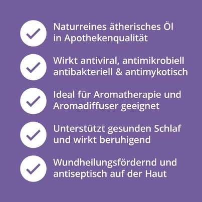 Sie sehen eine Packung Lavendelöl, Produktbild: 04 Lavendelöl, A-Nr.: 5178553 - 04