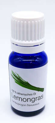 Sie sehen eine Packung Aethera Lemongras Öl 10 ml, Produktbild: 01 Aethera Lemongras Öl 10 ml, A-Nr.: 2981433 - 01