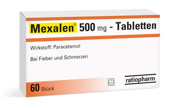 Mexalen® 500 mg Tabletten, A-Nr.: 3909780 - 01