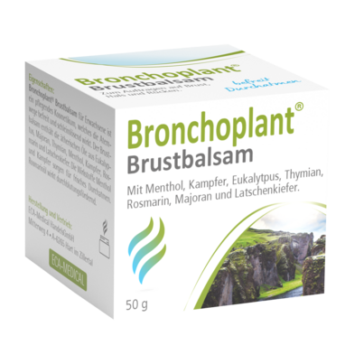 Sie sehen eine Packung Bronchoplant® Brustbalsam, Produktbild: 01 Bronchoplant® Brustbalsam, A-Nr.: 5727304 - 01