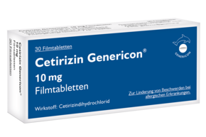 Cetirizin Genericon® 10 mg Filmtabletten, A-Nr.: 2444221 - 01