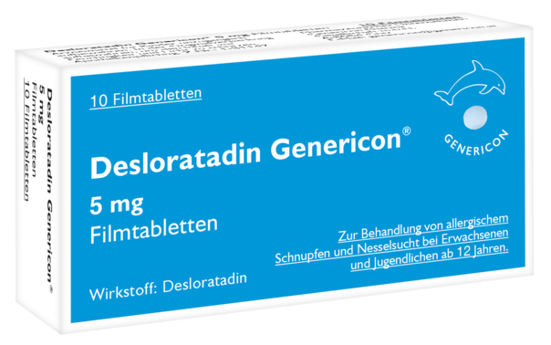 Desloratadin Genericon® 5 mg Filmtabletten, A-Nr.: 3903010 - 01