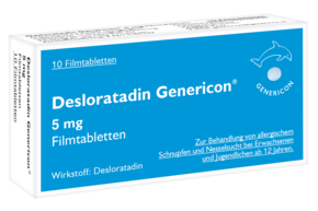 Desloratadin Genericon® 5 mg Filmtabletten, A-Nr.: 3903010 - 01