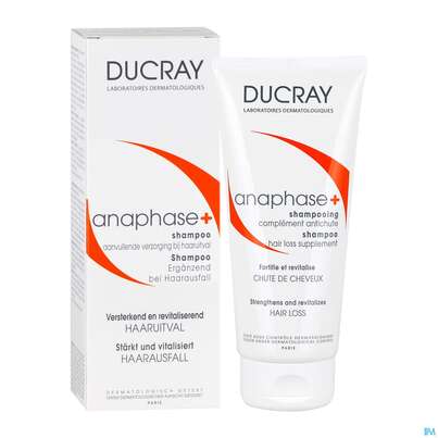 Sie sehen eine Packung Ducray Anaphase+ Ergänzungs-shampoo Gegen Haarausfall 200ml, Produktbild: 18 Ducray Anaphase+ Ergänzungs-shampoo Gegen Haarausfall 200ml, A-Nr.: 4541046 - 18