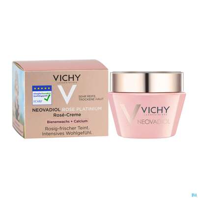 Sie sehen eine Packung Vichy Neovadiol Rose Platinium 50ml, Produktbild: 11 Vichy Neovadiol Rose Platinium 50ml, A-Nr.: 4732214 - 11