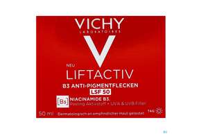 Vichy Liftactiv B3 Anti-pigmentflecken Creme Lsf50 50ml, A-Nr.: 5662504 - 01