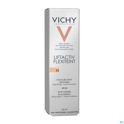 Sie sehen eine Packung Vichy Liftactiv/flexiteint Make Up Teint Nr 25 Nude 30ml, Produktbild: 02 Vichy Liftactiv/flexiteint Make Up Teint Nr 25 Nude 30ml, A-Nr.: 3392294 - 02