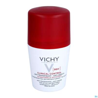 Sie sehen eine Packung Vichy Deodorant Antitranspirant/roll-on Clinical Contr 96h 50ml, Produktbild: 07 Vichy Deodorant Antitranspirant/roll-on Clinical Contr 96h 50ml, A-Nr.: 5571575 - 07
