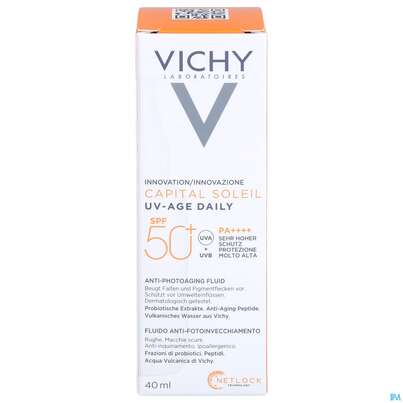 Sonnenprodukte Vichy/capital Soleil Gesichtscreme Uv-age Lsf50+ 40ml, A-Nr.: 5360950 - 01