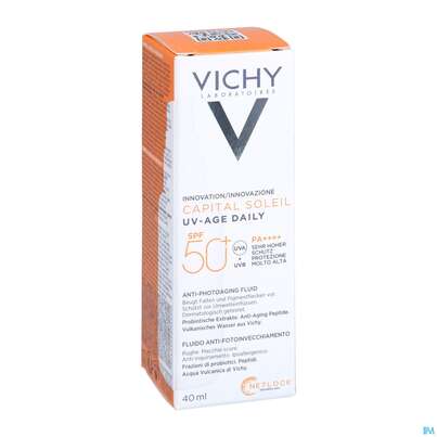 Sonnenprodukte Vichy/capital Soleil Gesichtscreme Uv-age Lsf50+ 40ml, A-Nr.: 5360950 - 03