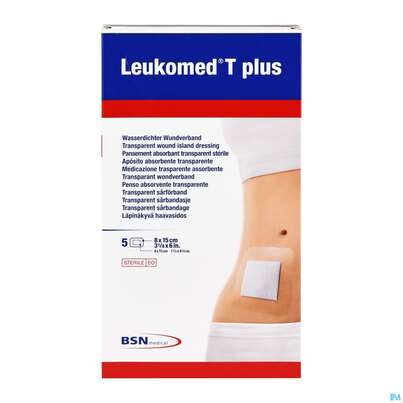 Wundverband Leukomed T Plus Folienverband/+auflage Steril 8x15cm 5st, A-Nr.: 3091144 - 03