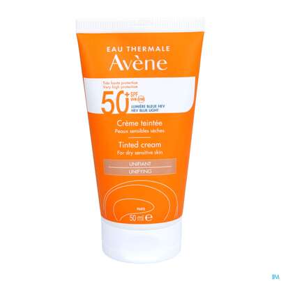 Sie sehen eine Packung Avène Getönte Sonnencreme Spf 50+ 50ml, Produktbild: 14 Avène Getönte Sonnencreme Spf 50+ 50ml, A-Nr.: 5598953 - 14