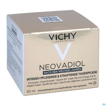 Sie sehen eine Packung Vichy Neovadiol Nach Den Wechseljahren Tag 50ml, Produktbild: 06 Vichy Neovadiol Nach Den Wechseljahren Tag 50ml, A-Nr.: 5428398 - 06