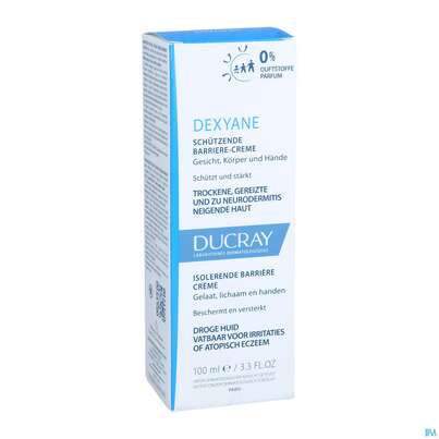 Sie sehen eine Packung Ducray Dexyane Schützende Barriere-creme 100ml, Produktbild: 05 Ducray Dexyane Schützende Barriere-creme 100ml, A-Nr.: 5413014 - 05