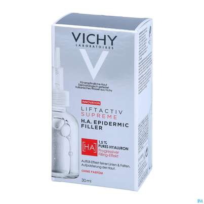 Sie sehen eine Packung Vichy Liftactiv H.a Epidermic Filler 30ml, Produktbild: 06 Vichy Liftactiv H.a Epidermic Filler 30ml, A-Nr.: 5304880 - 06