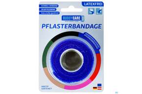 Buddycare Pflasterbandage Med Latexfrei Flexibel Kohaesiv 5cmx 4,5m Blau 1st, A-Nr.: 5289382 - 01