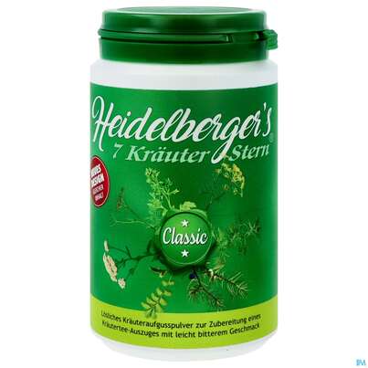 Sie sehen eine Packung Heidelbergers 7 Kraeuterstern 100g, Produktbild: 01 Heidelbergers 7 Kraeuterstern 100g, A-Nr.: 4901585 - 01