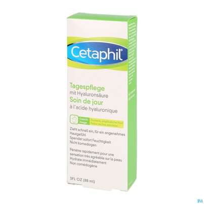 Sie sehen eine Packung Cetaphil Tagespflege +hyaluronsaeure 88ml, Produktbild: 02 Cetaphil Tagespflege +hyaluronsaeure 88ml, A-Nr.: 4839337 - 02