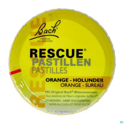 Rescura Pastillen Orange-holunder 50g, A-Nr.: 4089215 - 02