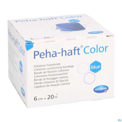 Peha-haft Color Latexfrei Blue 20mx 6cm 1st, A-Nr.: 3879820 - 03