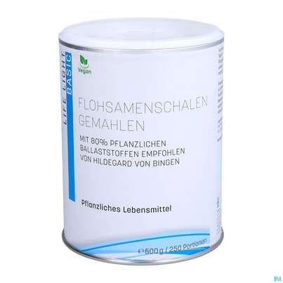 Sie sehen eine Packung Flohsamenschalen Gemahlen Life Light 500g, Produktbild: 06 Flohsamenschalen Gemahlen Life Light 500g, A-Nr.: 1752423 - 06
