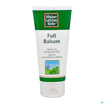 Sie sehen eine Packung Allgäuer Latschenkiefer Fuß Balsam 200ml, Produktbild: 02 Allgäuer Latschenkiefer Fuß Balsam 200ml, A-Nr.: 1436515 - 02
