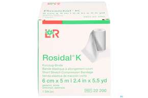 Elastische Binden Rosidal Hautfarben Kraeftig 5mx 6cm 1st, A-Nr.: 0472213 - 01