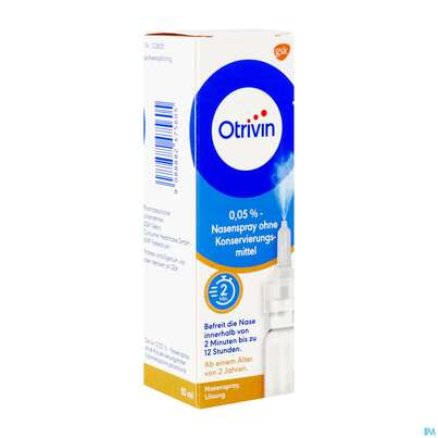 Otrivin Nasenspray 0,05% O.konservier.mtl 10ml, A-Nr.: 2475606 - 02