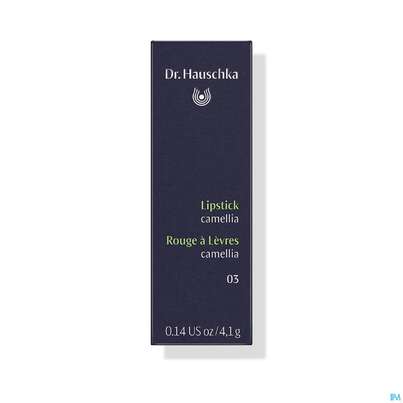 Sie sehen eine Packung Dr. Hauschka Lipstick 03 Camellia 4,1g, Produktbild: 03 Dr. Hauschka Lipstick 03 Camellia 4,1g, A-Nr.: 4592813 - 03