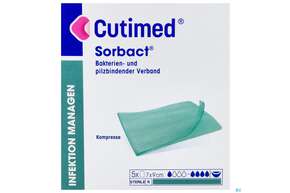 Cutimed/sorbact Kompressen 7x 9cm Nr 7216509 5st, A-Nr.: 3309778 - 01