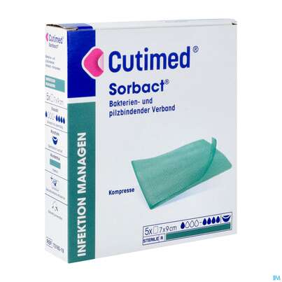 Cutimed/sorbact Kompressen 7x 9cm Nr 7216509 5st, A-Nr.: 3309778 - 02