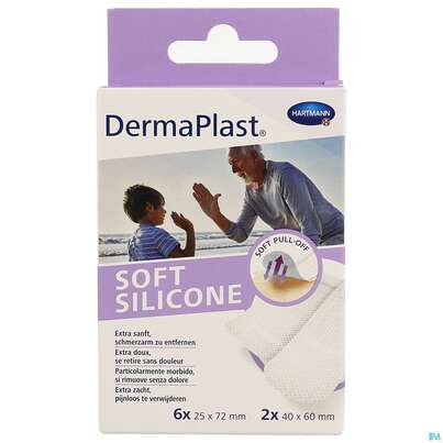 Dermaplast Soft Silicone Strips 25x 72cm +40x 60cm 1pk, A-Nr.: 4996775 - 01