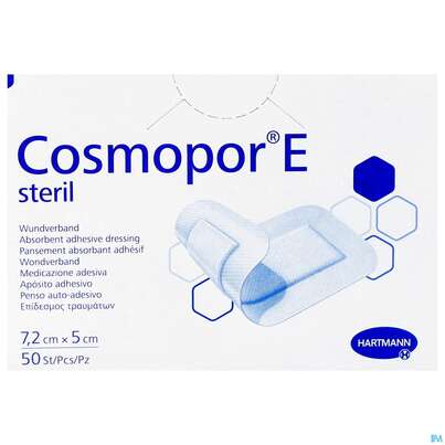 Wundverband Cosmopor/e Steril Selbstklebend 5x 7,2cm 50st, A-Nr.: 2773717 - 01