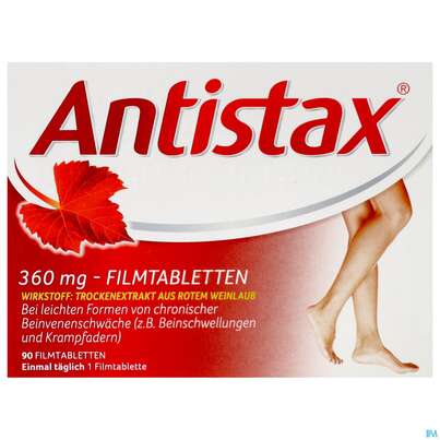 Antistax Filmtabl 360mg 90st, A-Nr.: 3546432 - 01