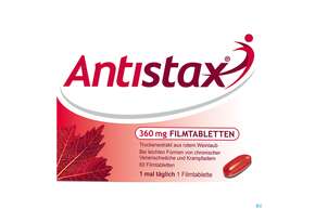 Antistax Filmtabl 360mg 30st, A-Nr.: 3520415 - 01