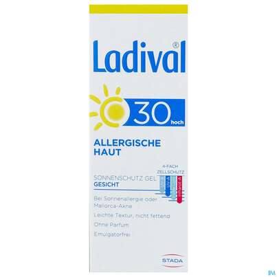 Sonnenprodukte Ladival/allerg Gesichtsgel F30 50ml, A-Nr.: 4739021 - 01