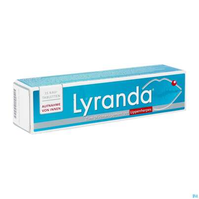 Sie sehen eine Packung Lyranda Kautabl -weber 15st, Produktbild: 02 Lyranda Kautabl -weber 15st, A-Nr.: 5608255 - 02