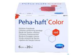 Peha-haft Color Latexfrei Red 20mx 6cm 1st, A-Nr.: 3879783 - 01