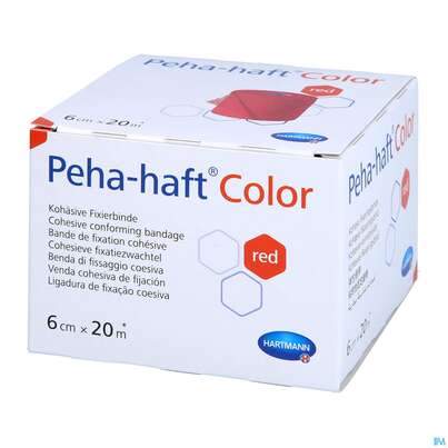 Peha-haft Color Latexfrei Red 20mx 6cm 1st, A-Nr.: 3879783 - 02