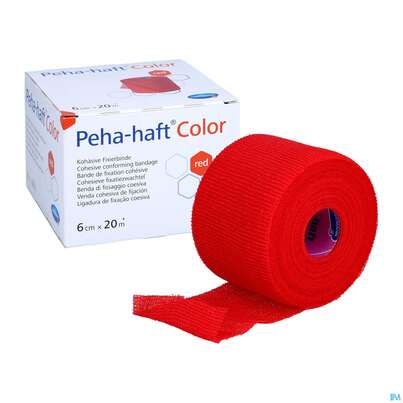 Peha-haft Color Latexfrei Red 20mx 6cm 1st, A-Nr.: 3879783 - 07