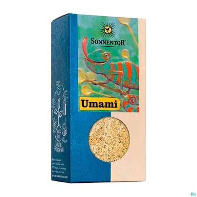 Sie sehen eine Packung Sonnentor Gewuerzzubereitung/bio Umami 01221 60g, Produktbild: 06 Sonnentor Gewuerzzubereitung/bio Umami 01221 60g, A-Nr.: 5743734 - 06