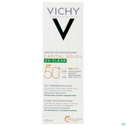 Sonnenprodukte Vichy/capital Soleil Uv-clear Lsf50+ 40ml, A-Nr.: 5672891 - 01