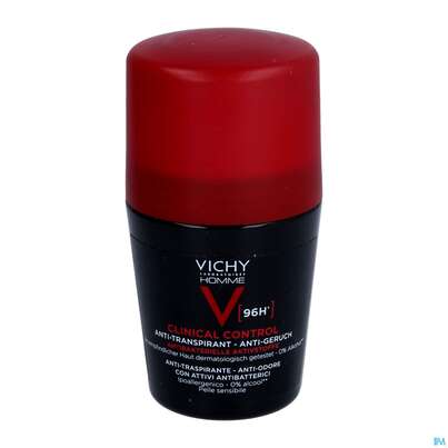 Sie sehen eine Packung Vichy Homme Deodorant/roll-on 96h Antitranspirant Clinic 50ml, Produktbild: 04 Vichy Homme Deodorant/roll-on 96h Antitranspirant Clinic 50ml, A-Nr.: 5571581 - 04