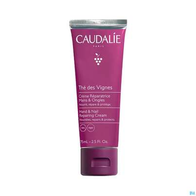 Sie sehen eine Packung Caudalie The/des Vignes Hand +nagelcreme 75ml, Produktbild: 01 Caudalie The/des Vignes Hand +nagelcreme 75ml, A-Nr.: 5609177 - 01