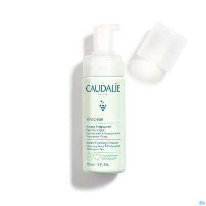 Sie sehen eine Packung Caudalie Vinoclean Reinigungsschaum 150ml, Produktbild: 03 Caudalie Vinoclean Reinigungsschaum 150ml, A-Nr.: 5413758 - 03