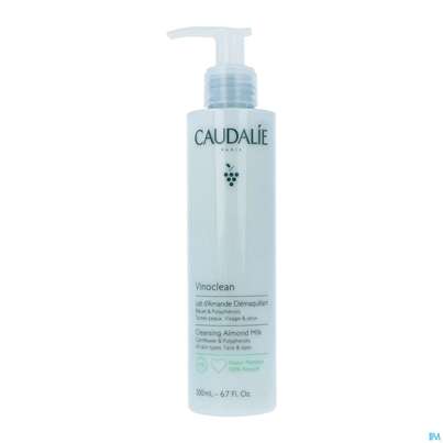 Sie sehen eine Packung Caudalie Vinoclean Reinigungsmilch Mandel 200ml, Produktbild: 01 Caudalie Vinoclean Reinigungsmilch Mandel 200ml, A-Nr.: 5413681 - 01