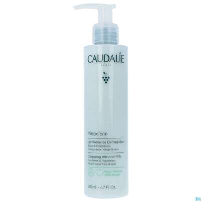 Sie sehen eine Packung Caudalie Vinoclean Reinigungsmilch Mandel 200ml, Produktbild: 02 Caudalie Vinoclean Reinigungsmilch Mandel 200ml, A-Nr.: 5413681 - 02