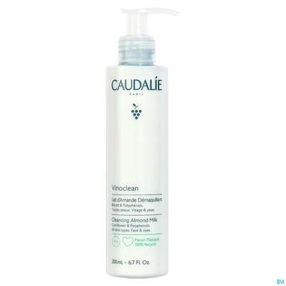 Sie sehen eine Packung Caudalie Vinoclean Reinigungsmilch Mandel 200ml, Produktbild: 04 Caudalie Vinoclean Reinigungsmilch Mandel 200ml, A-Nr.: 5413681 - 04