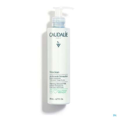 Sie sehen eine Packung Caudalie Vinoclean Reinigungsmilch Mandel 200ml, Produktbild: 07 Caudalie Vinoclean Reinigungsmilch Mandel 200ml, A-Nr.: 5413681 - 07