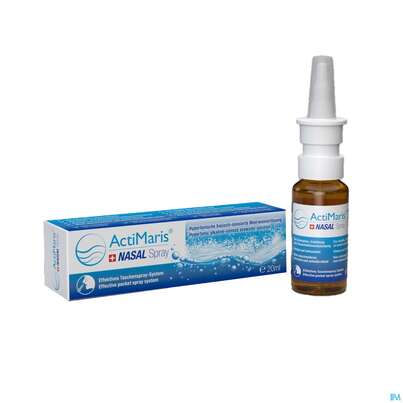 Sie sehen eine Packung Nasenspray Actimaris Nasalspray Meerwasserlösung Hyperton. 20ml, Produktbild: 04 Nasenspray Actimaris Nasalspray Meerwasserlösung Hyperton. 20ml, A-Nr.: 5355848 - 04